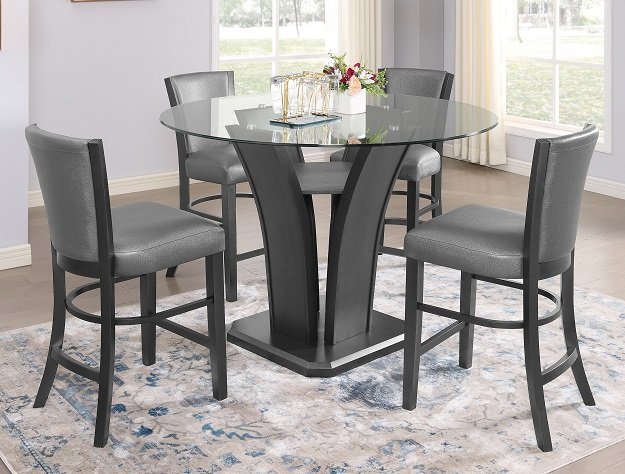 Camelia 5 Piece Counter Height Dining Set