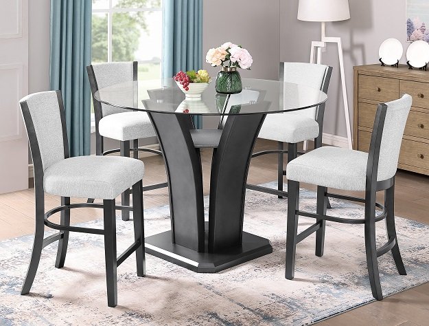 Camelia 5 Piece Counter Height Dining Set - Dove