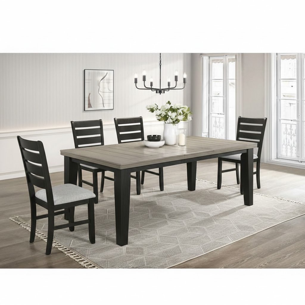 Bardstown 5 Piece Dining Set - Light Grey