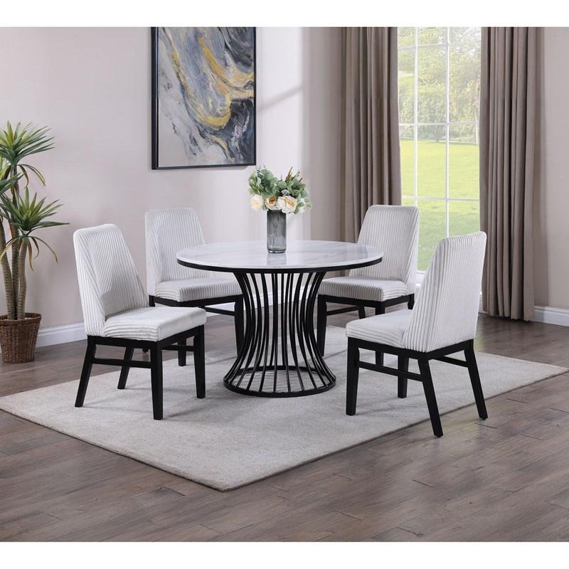 HADLEY 5 Piece Dining Set - Grey