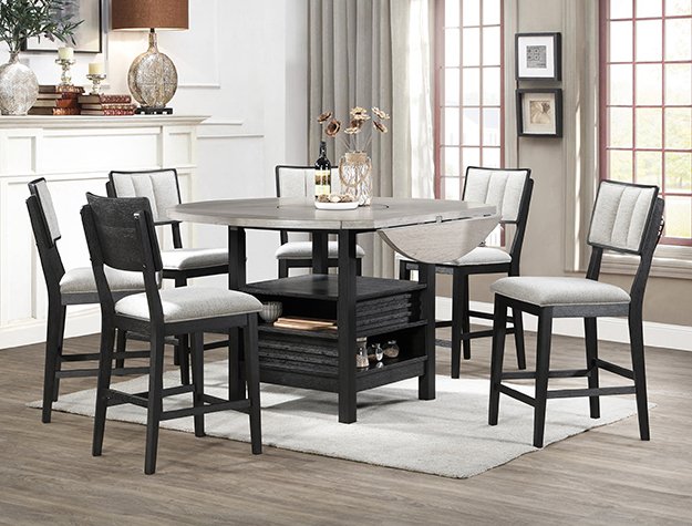 Cline 5 Piece Counter Height Dining Set