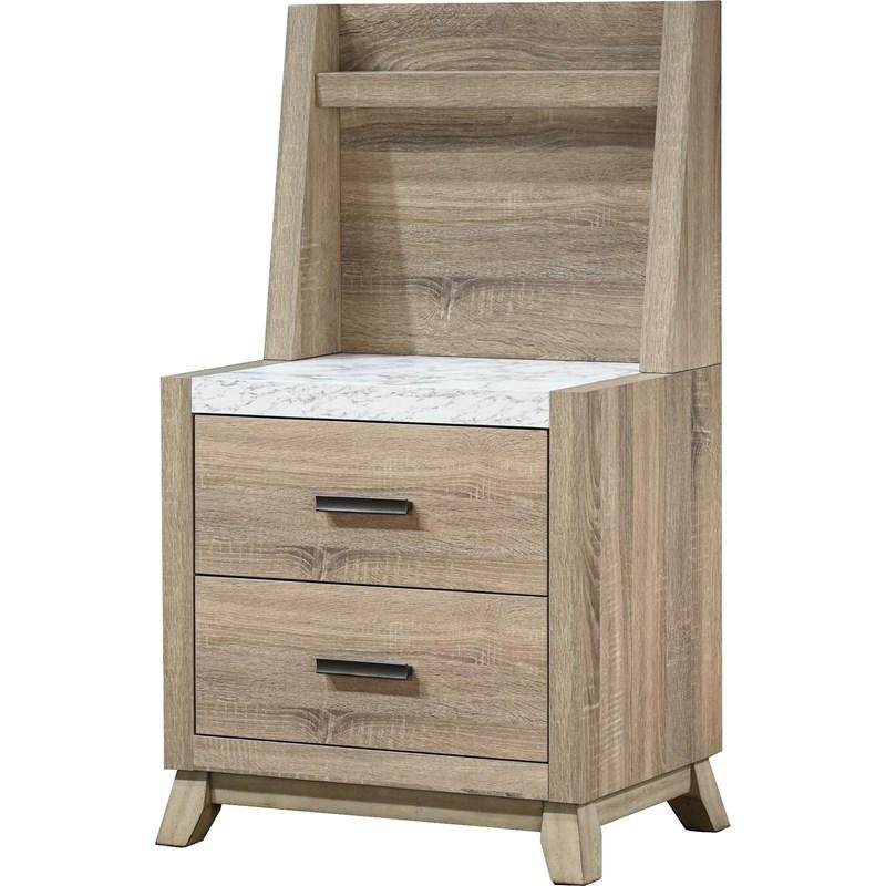TILSTON NIGHT STAND W/WALL PANEL