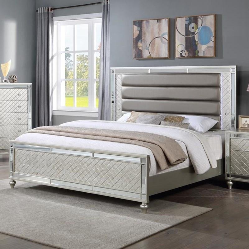 Cristian B1680 Queen Bed - Champagne