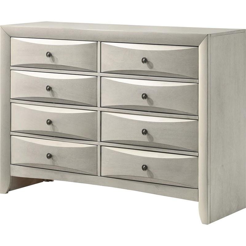 EMILY DRESSER 8 DRAWERS WHITE
