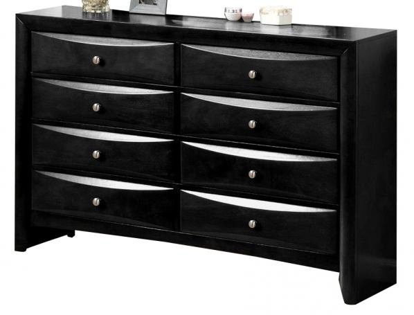 BLACK EMILY DRESSER 8 DRAWERS