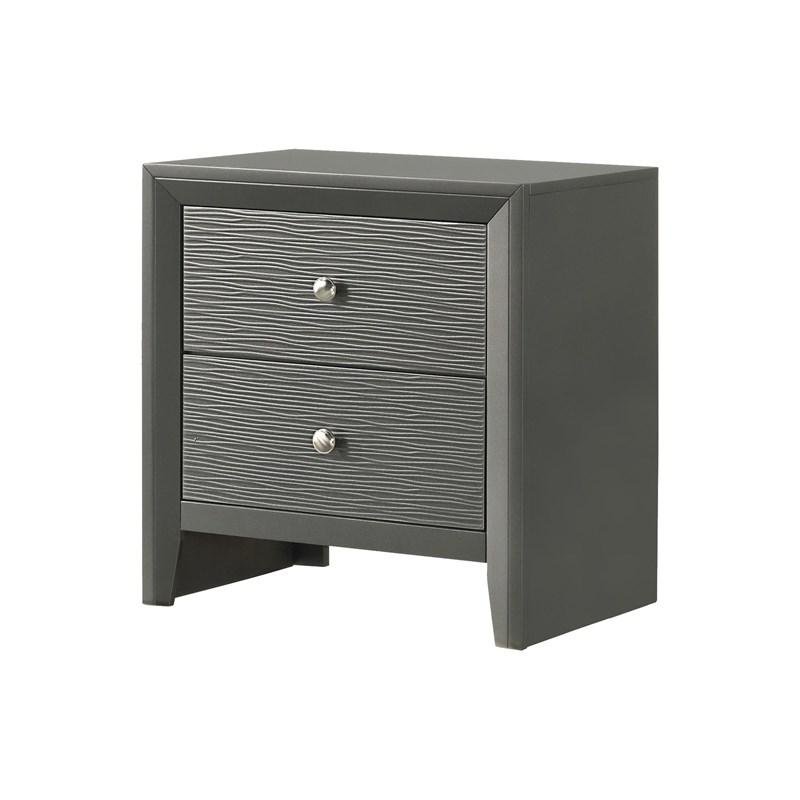 DENKER NIGHT STAND GUN METAL