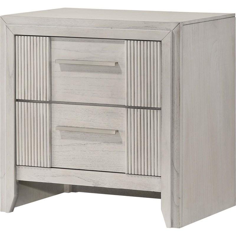 CARLTON NIGHT STAND - WHITE MIST