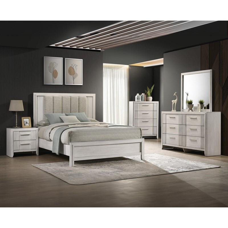 Carlton B5552 Queen 7 Piece Set - White Mist