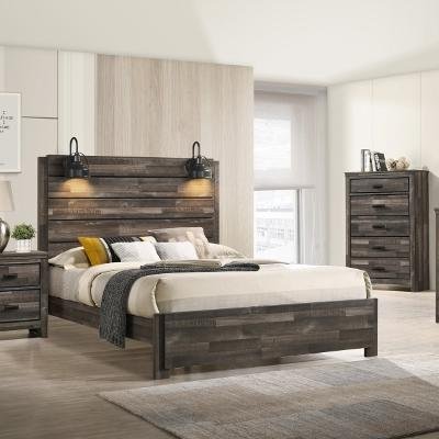 Carter Full Platform Bed - Brown