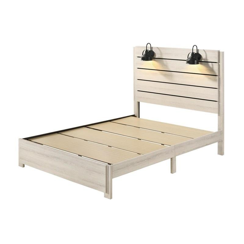 Carter Full Platform Bed - White
