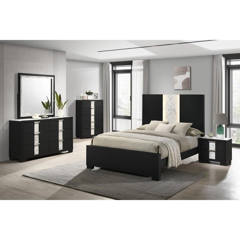 Rangley B6835 Queen 7 Piece Set - Black