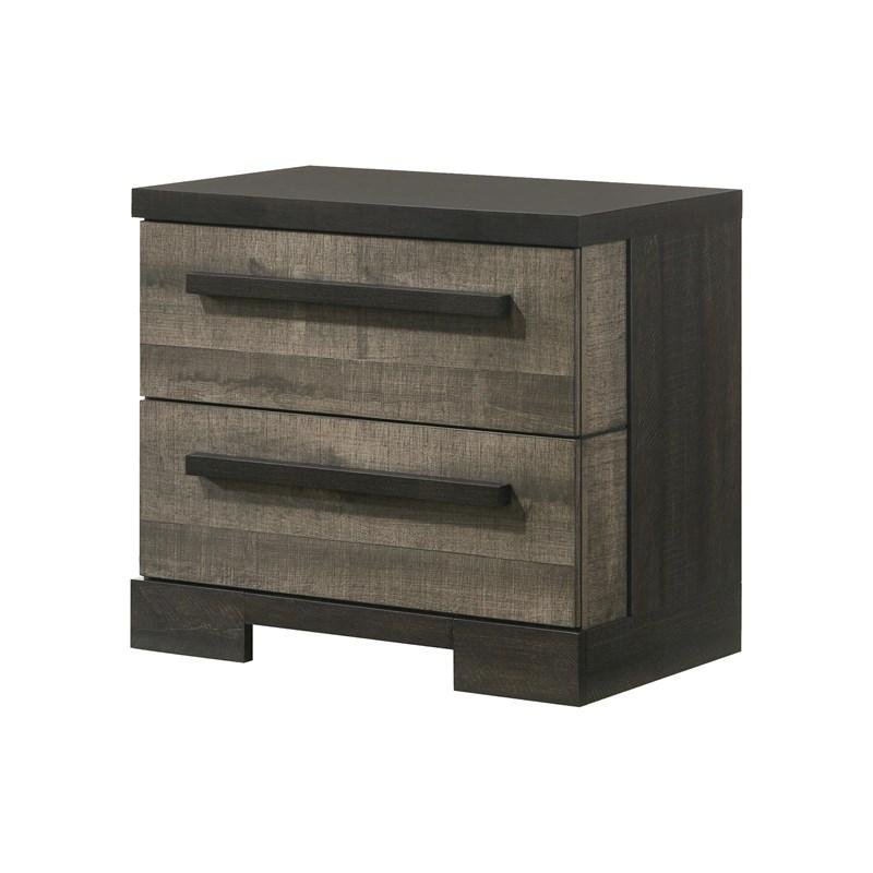 REMINGTON NIGHT STAND GRAY/EBONY
