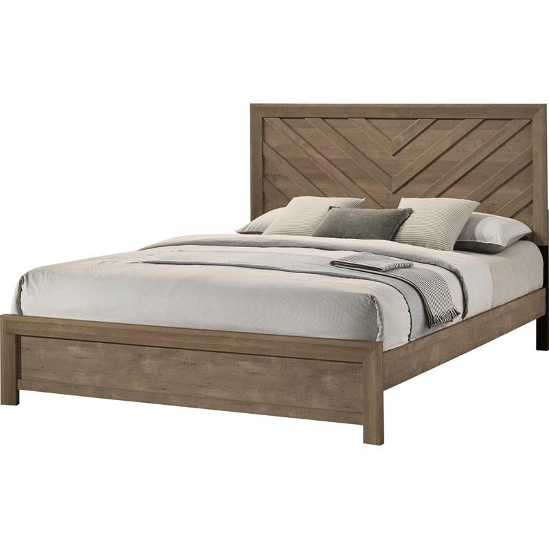 Valor B9332 King Bed - Light Brown