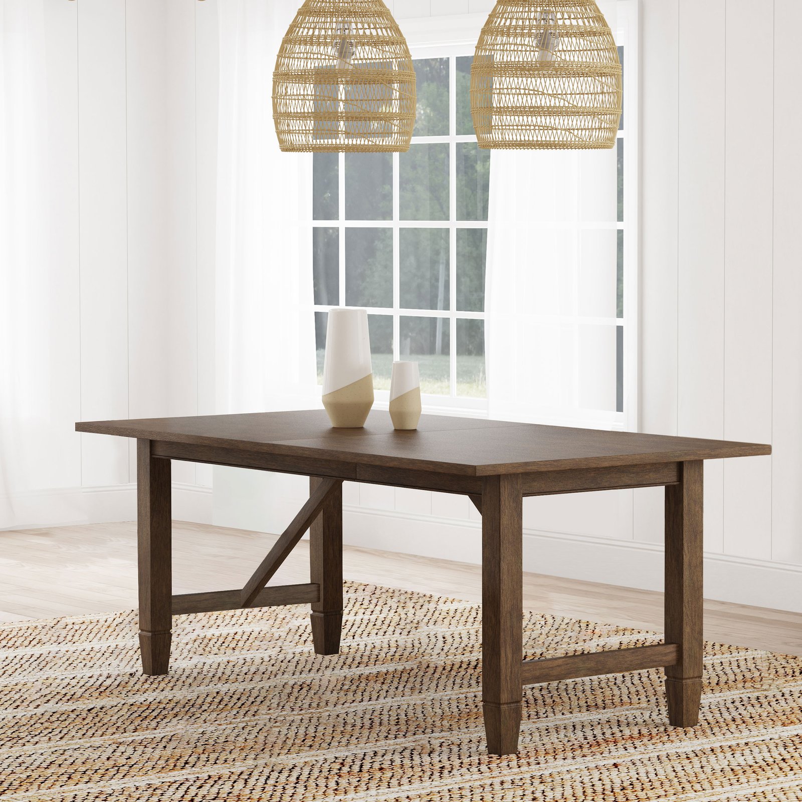 Matisse Rectangular 94-inch Wood Dining Table Light Brown